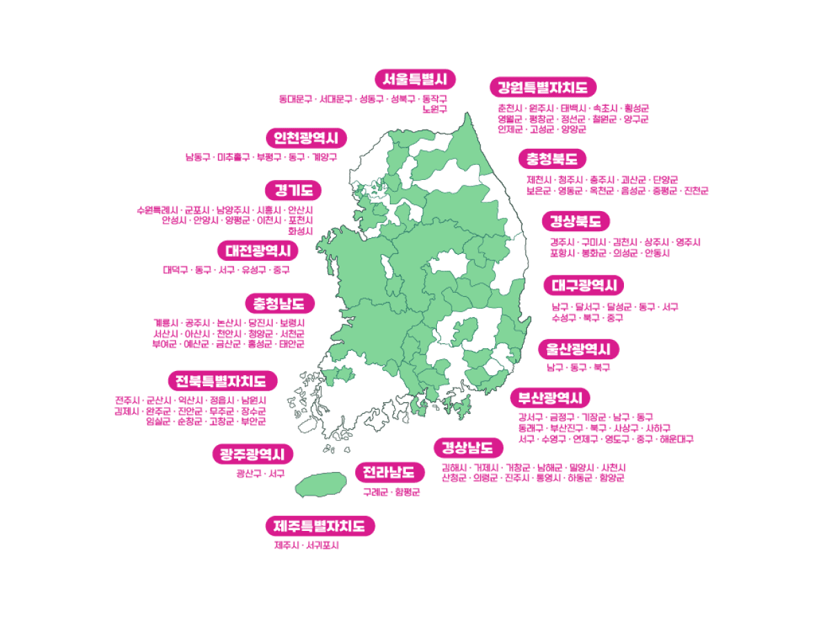 지자체 지도